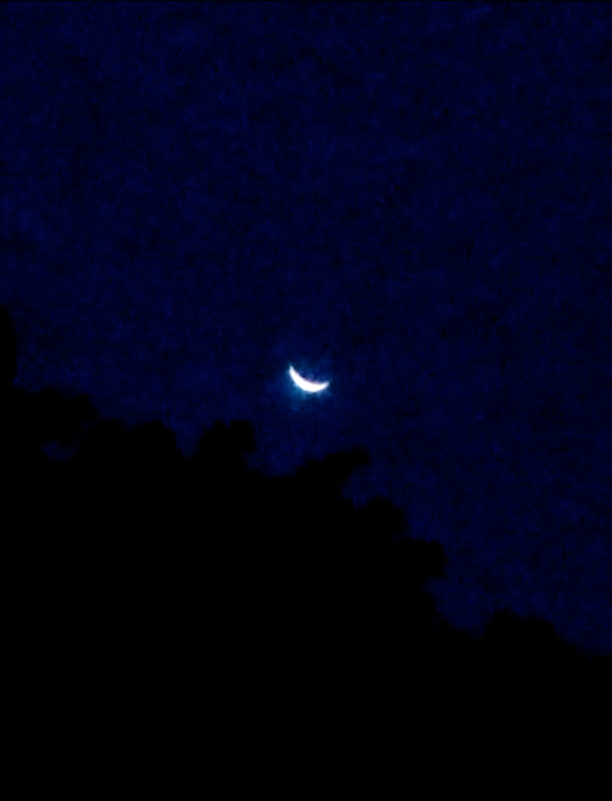 Hillside ridge against dramatic orange sunset